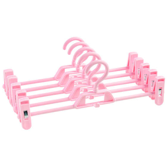 Seamless trouser rack trouser clip household clothes hanger clip storage