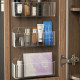 Mirror cabinet storage box wall mounted cosmetic mask storage rack