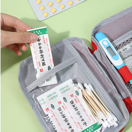 Outdoor travel medicine storage bag with large capacity and neat display