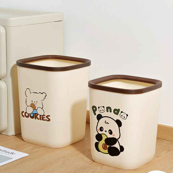 Bathroom trash can for household use with lid 2025 new model
