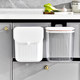 Kitchen wall mounted trash can with lid for home bathroom