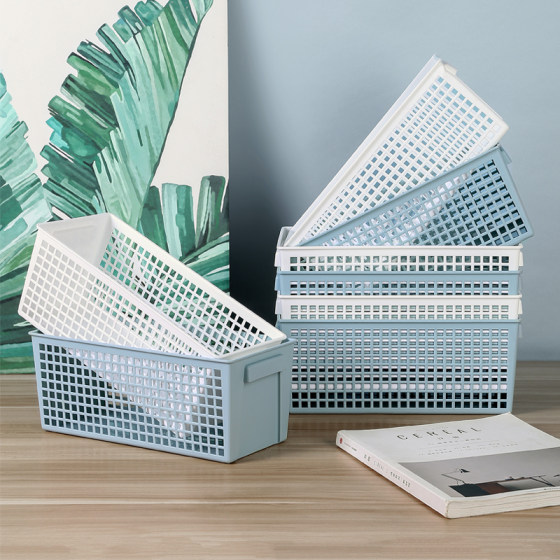 Plastic basket storage dormitory organization home storage box