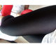 Korean style glossy slim fat girl stretch-foot pants