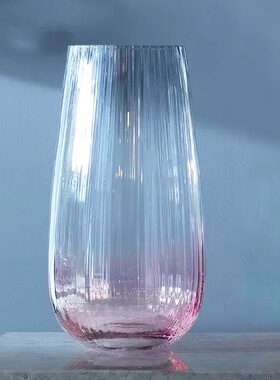 lsa英国手工渐变轻奢风玻璃花瓶