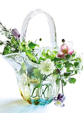 ADERIA日本进口手工玻璃花瓶花器