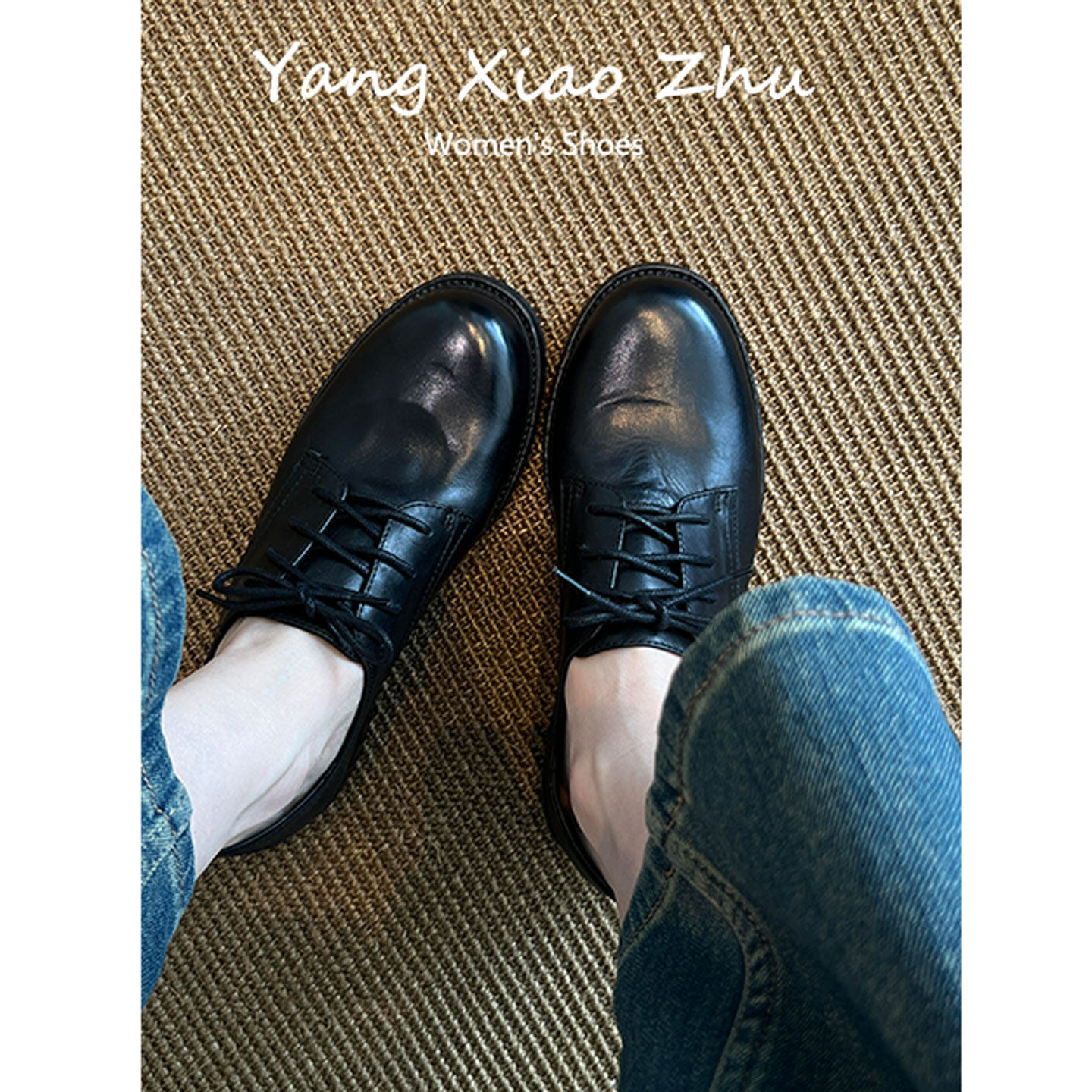 牛皮版~复古英伦风平底小皮鞋女2025学院配裙子百搭系带深口单鞋,淘宝优惠券,粉丝福利购,淘宝优惠卷