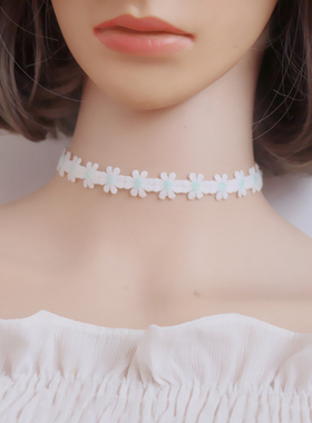 蕾丝女低领配饰品choker