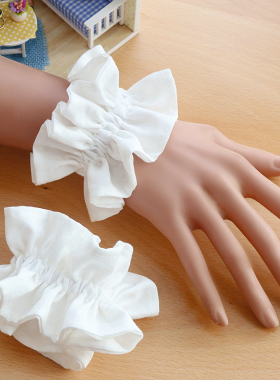 棉布艺JK女仆双层弹力手袖腿环