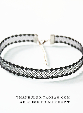 choker薄款黑色韩国蕾丝项圈