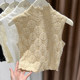 Brushed lace ຄໍ ປອມ , versatile ຂອງ ແມ່ ຍິງ ສູງ ສຸດ ທ້າຍ ຄໍ ເຕົ່າ