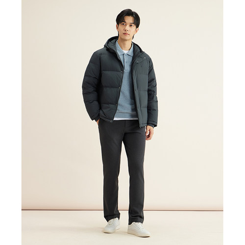 【新品】90%鹅绒BEANPOLE滨波25秋冬男士发热美式休闲羽绒服外套 - 图2