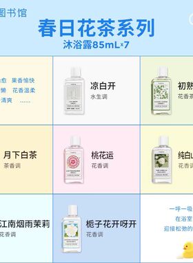 气味图书馆香氛洗发水沐浴露85ml旅行装便携装身体乳55ml随身装