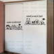 Glass door pvc wall sticker cute cartoon animal sticker