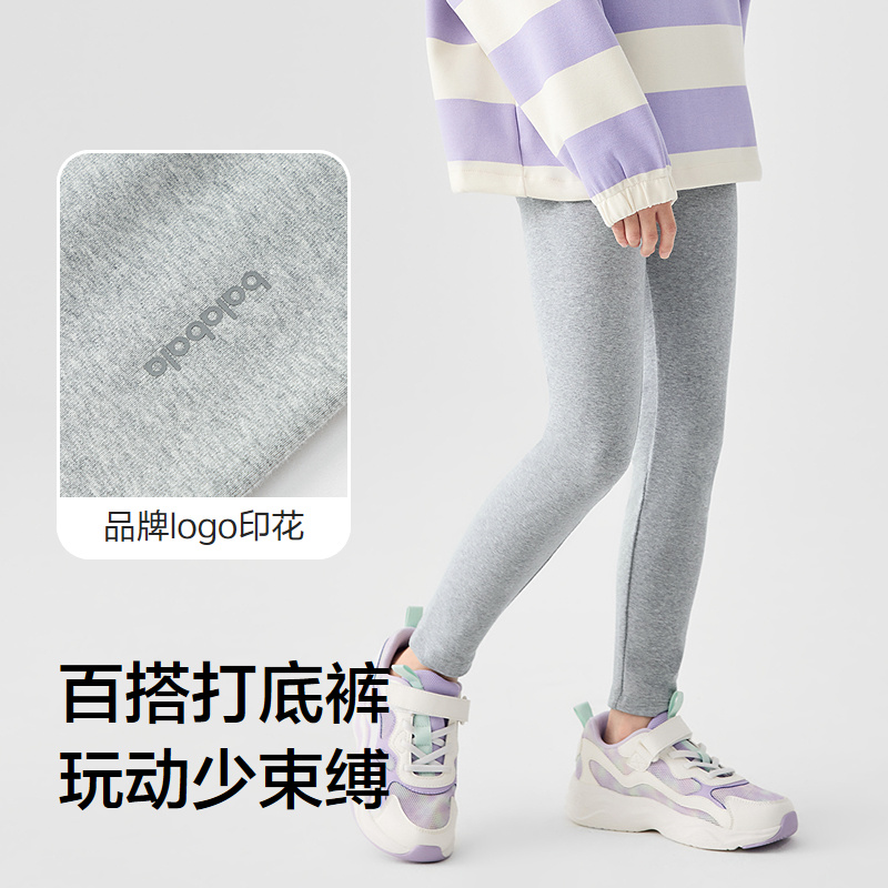 巴拉巴拉女童打底裤大童弹力长裤儿童纯色休闲裤2025秋装新款童装 - 图2