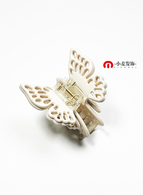 法国品牌同款 高端精致大蝴蝶中小号抓夹 复古时尚后脑勺马尾夹