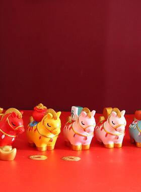 马迁有钱摆件国潮风马上开到成功装饰品客马上有钱厅玄关家居店铺