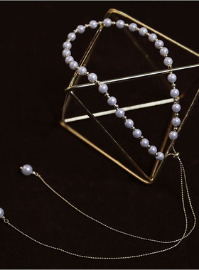 新款珍珠美背简约百搭颈链项链