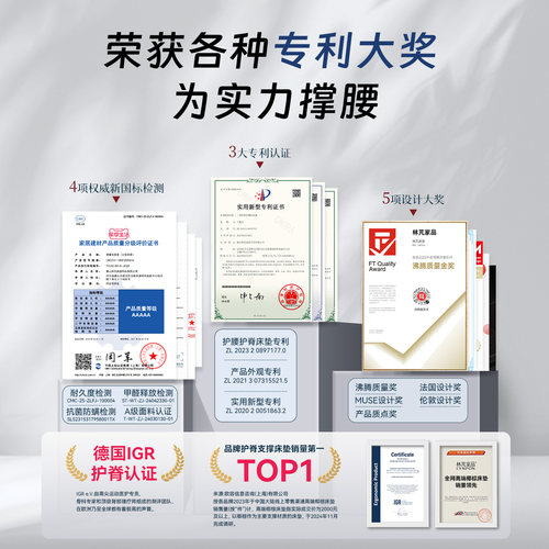 林芃云宿床垫弹簧厚20cm官方旗舰店家用软垫硬卧室独立椰棕乳胶软 - 图3