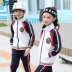 Quần áo mẫu giáo áo dài tay thể thao mùa xuân và mùa thu đồng phục trường tiểu học đồng phục trong quần áo len trẻ em lớn hai mảnh - Đồng phục trường học / tùy chỉnh thực hiện shop quần áo trẻ em Đồng phục trường học / tùy chỉnh thực hiện