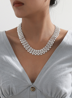 宽版手表链条项链欧美个性小众