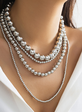 不可拆分款CCB珠子多层项链