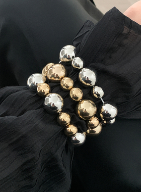 3件套CCB珠子手链套装 2025春夏新潮时尚个性小众设计百搭手饰品