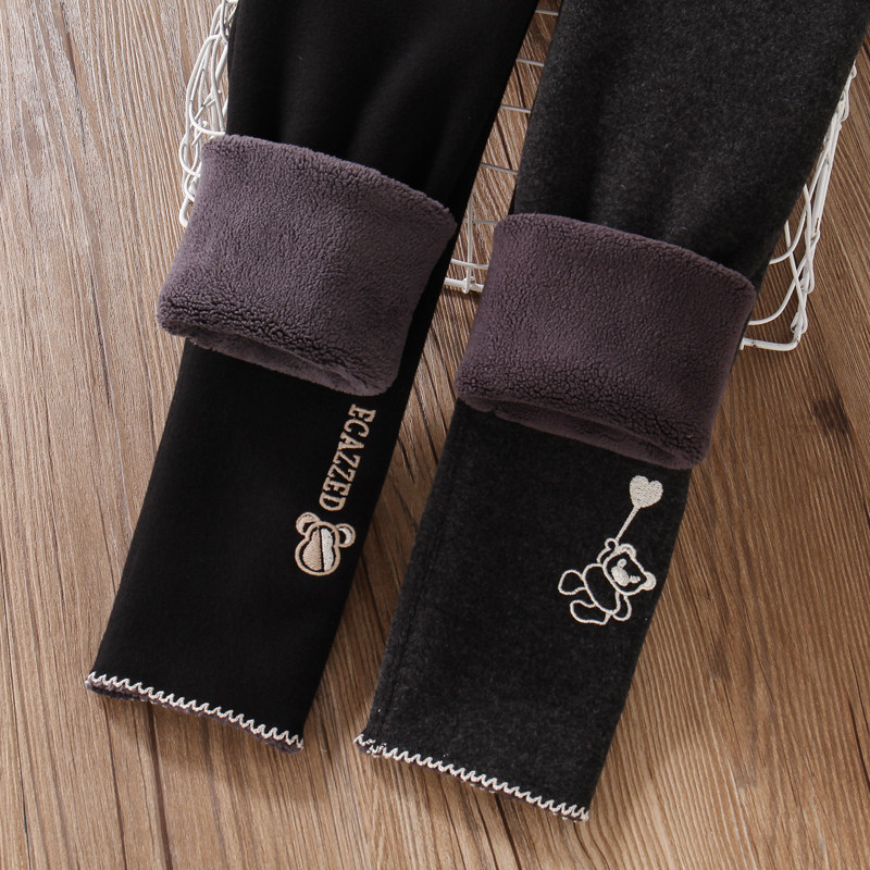 女童打底裤加绒加厚冬季外穿高腰洋气弹力保暖儿童灰色一体绒裤子,淘宝优惠券,粉丝福利购,淘宝优惠卷