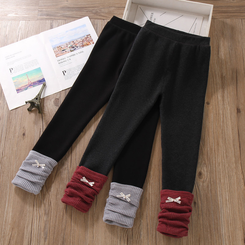 女童加绒裤子洋气秋冬季儿童修身弹力保暖小女孩堆堆袜打底裤外穿,淘宝优惠券,粉丝福利购,淘宝优惠卷