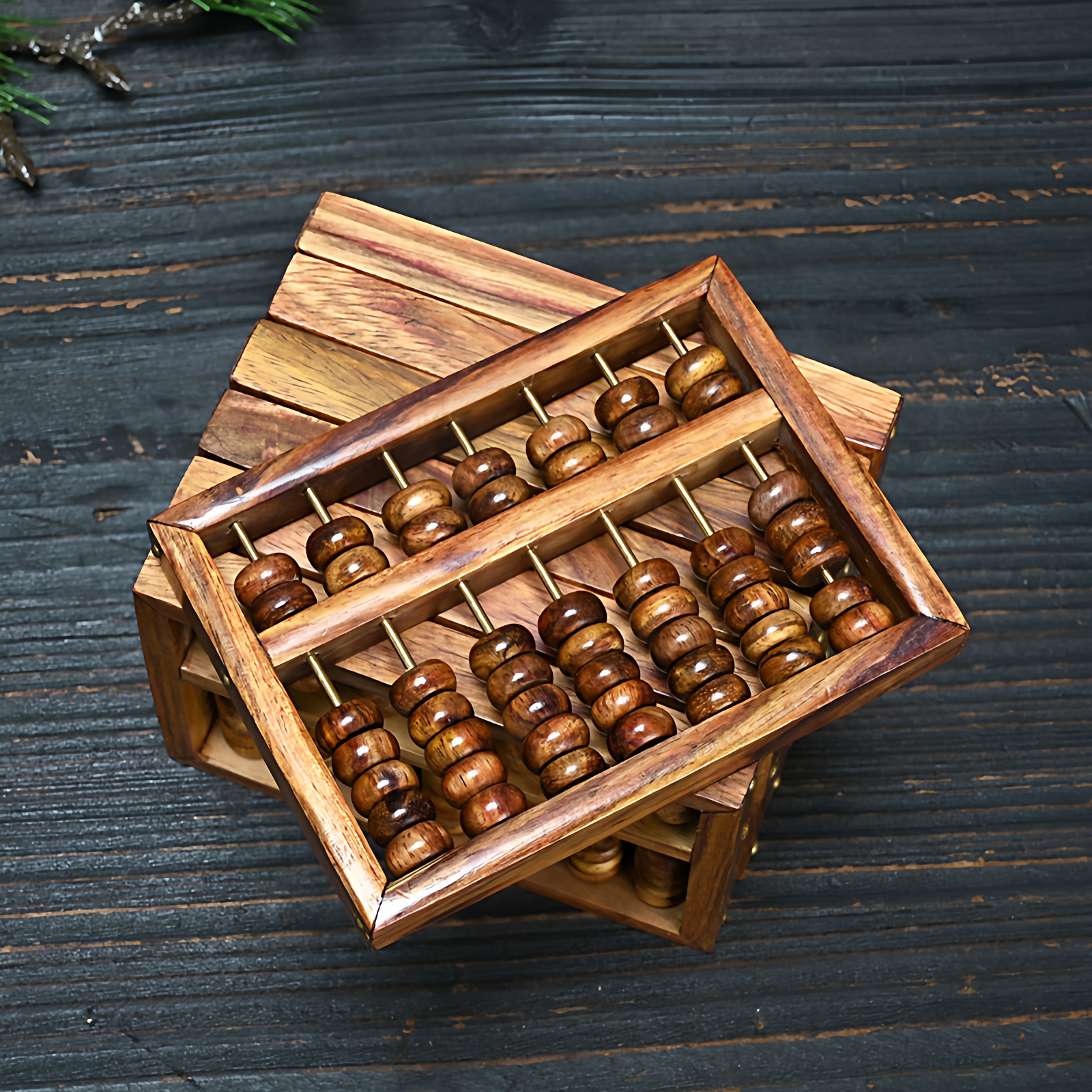 海南黄花梨小算盘实木文玩摆件木质工艺品珠心海黄迷你小算盘饰品 - 图1