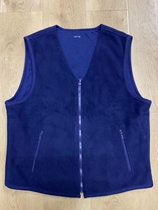 New flame blue suede vest system color fire winter rocking grain suede warm waistcoat V collar warm international 3543