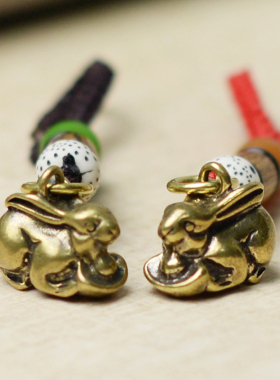 黄铜复古挂件十二生肖钥匙扣