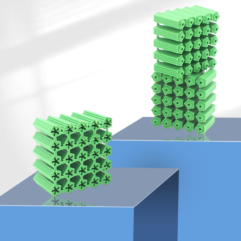 胶塞绿色塑料膨胀管绿色尼龙涨塞胀塞墙塞胶粒6厘8厘尼龙膨胀管 - 图0