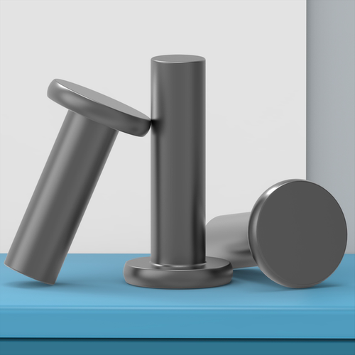 平头铁铆钉铁本色原GB109实心￠2-￠8￠10每1公斤敲击式铁平头 - 图0