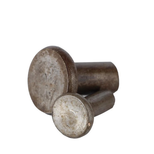 平头铁铆钉铁本色原GB109实心￠2-￠8￠10每1公斤敲击式铁平头 - 图2