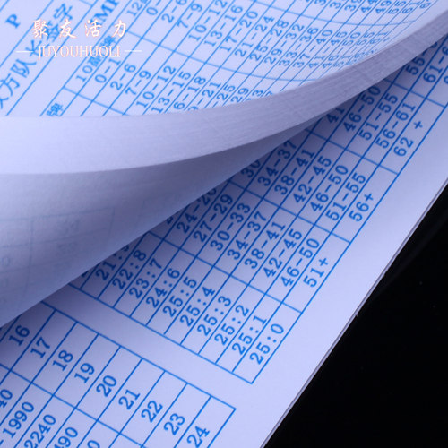 授权代理 祥瑞云桥牌用品 比赛专用记分表/计分表 三联无碳复写 - 图3