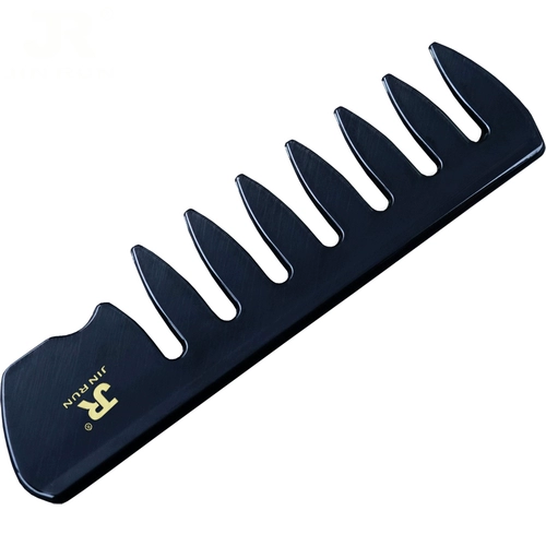 Европейская и американская ретро -масляная головка Combs Choarse зубная расческа, расчесала широкая зубчатая расческа, большая задняя расщепление, двойная расчесала для большой формы зубов мужчин