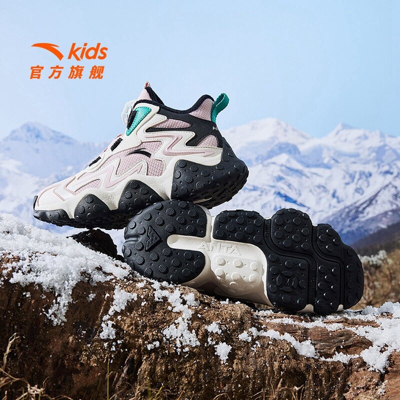 安踏儿童女大童棉鞋冬季新款舒适保暖防滑耐磨中大童大棉棉鞋