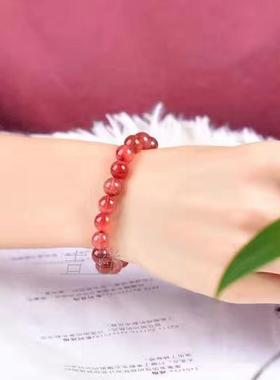 天然单圈水晶手链送女友礼物