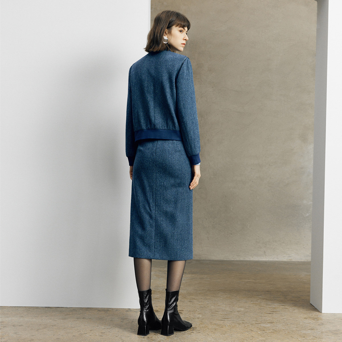 【56%羊毛】颜域气质冬两件套装2025新款女毛呢外套半身裙一整套,淘宝优惠券,粉丝福利购,淘宝优惠卷