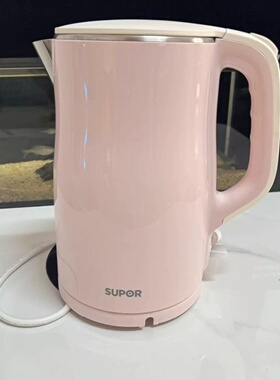 SUPOR/苏泊尔 SW-15S03A烧水壶304不锈钢双层防烫1.5L家用1500W