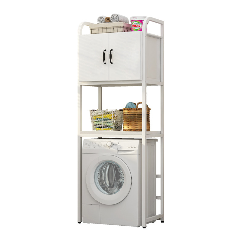 洗衣机架子置物架滚筒带柜阳台翻盖卫生间落地上方收纳储物置物柜,淘宝优惠券,粉丝福利购,淘宝优惠卷