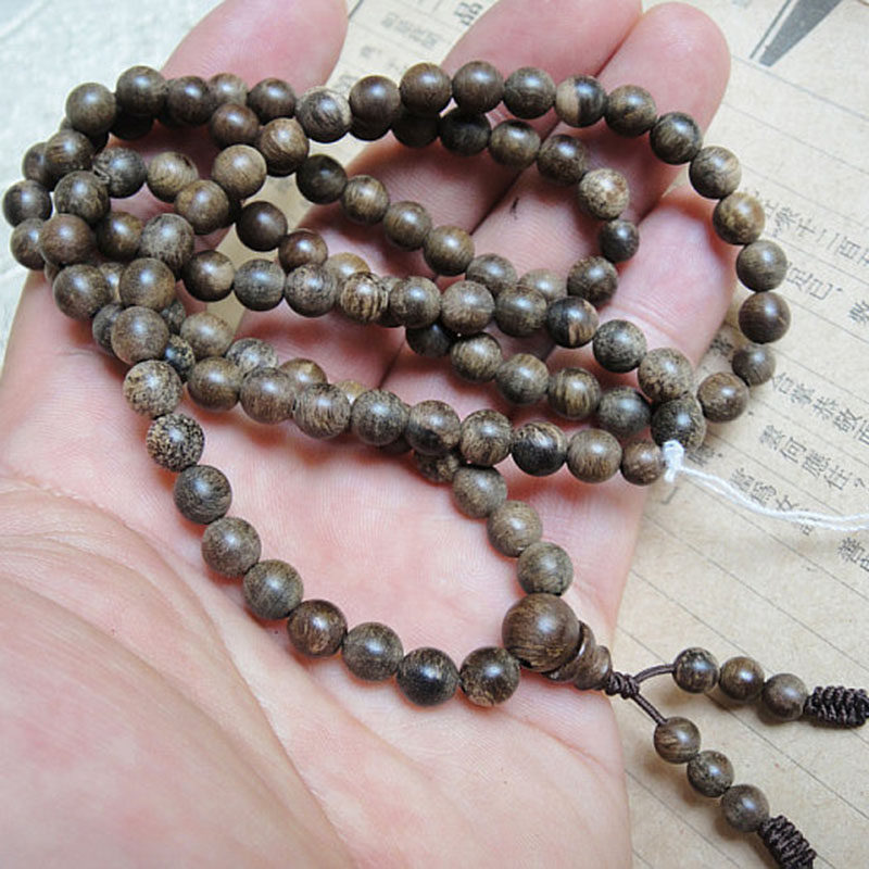 木檀世家巴布亚沉香佛珠6mm手链 木檀世家佛珠/念珠