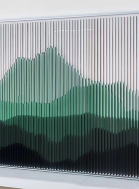 现代简约风景亚克力3D立体装置画客厅玄关定制装饰画酒店艺术挂画