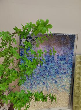 客厅挂画现代简约渐变抽象综合材质3d立体装饰画亚克力盒子定制画