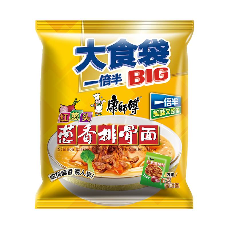 康师傅大食袋BIG红烧香辣酸菜牛肉面方便面袋装泡面整箱9味24包邮 - 图2