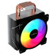 Huntkey CPU radiator air-cooled ice-sealed 400R/600R silent rgb desktop computer CPU fan radiator