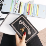 Картхолдер, ультратонкая маленькая вместительная и большая сумка через плечо, милые модные карточки, из натуральной кожи, Южная Корея