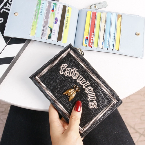 Картхолдер, ультратонкая маленькая вместительная и большая сумка через плечо, милые модные карточки, из натуральной кожи, Южная Корея