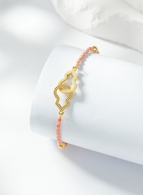 维琪亚999足金双扣葫芦手链国风