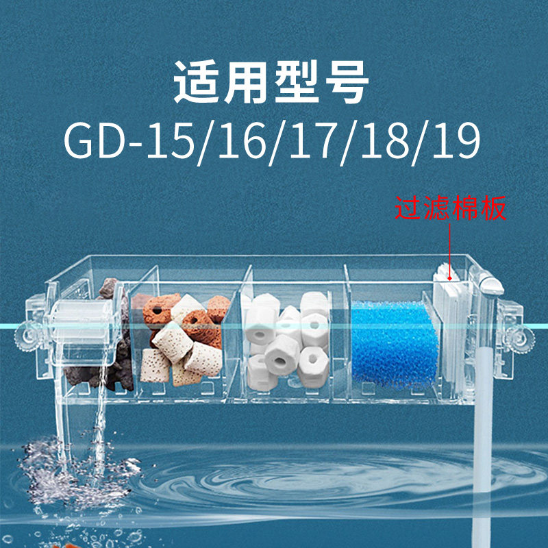 小鱼缸过滤器培菌替换板棉原装过滤棉板滴流盒上置过滤泵专用滤材,淘宝优惠券,粉丝福利购,淘宝优惠卷